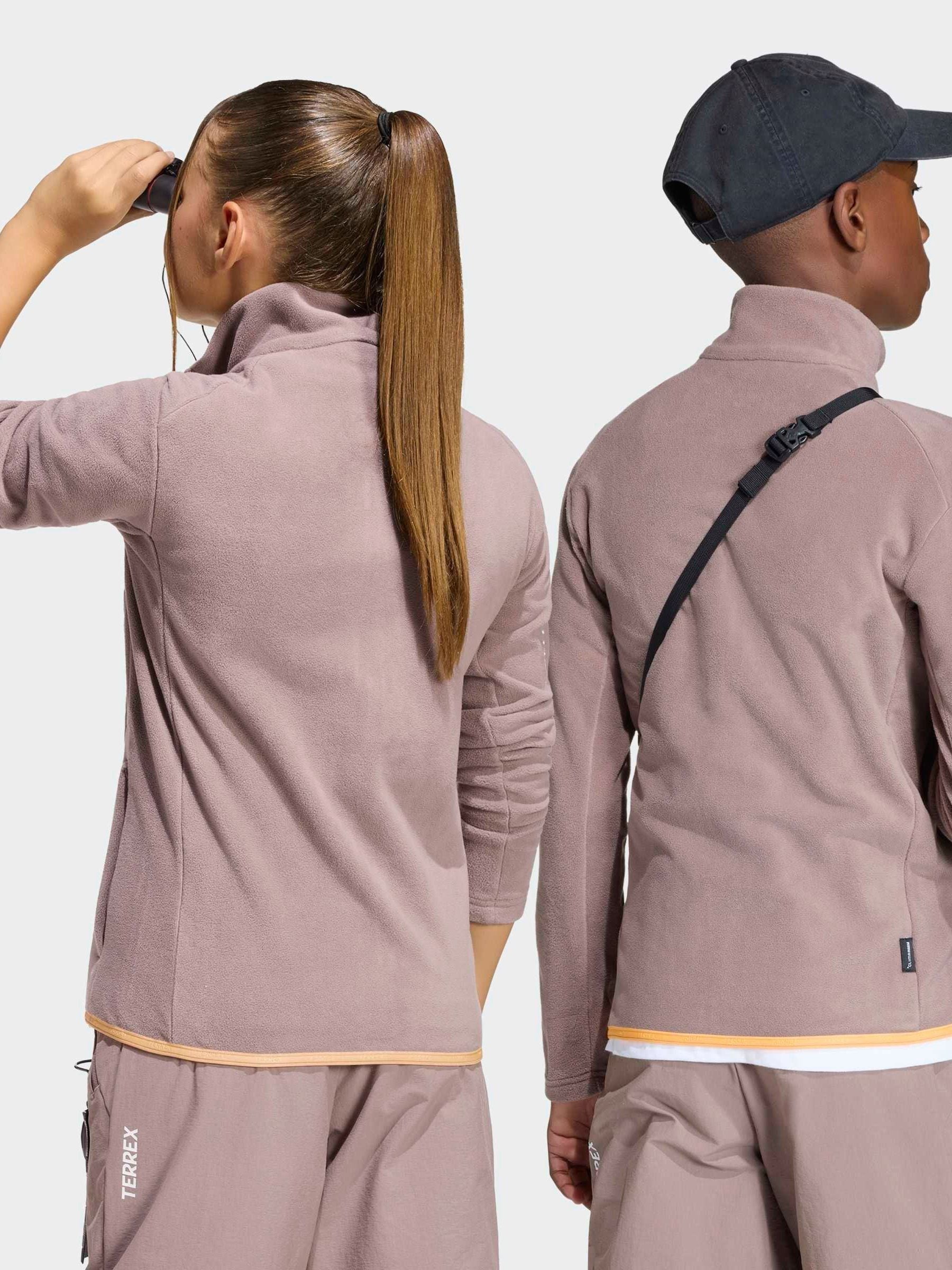 Dsiney Kidz - adidas Light Brown Zip Up Terrex Fleece image 2