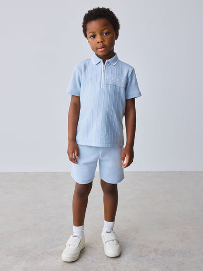 Baker by Ted Baker Textured Polo Shirt and Shorts Set image 1