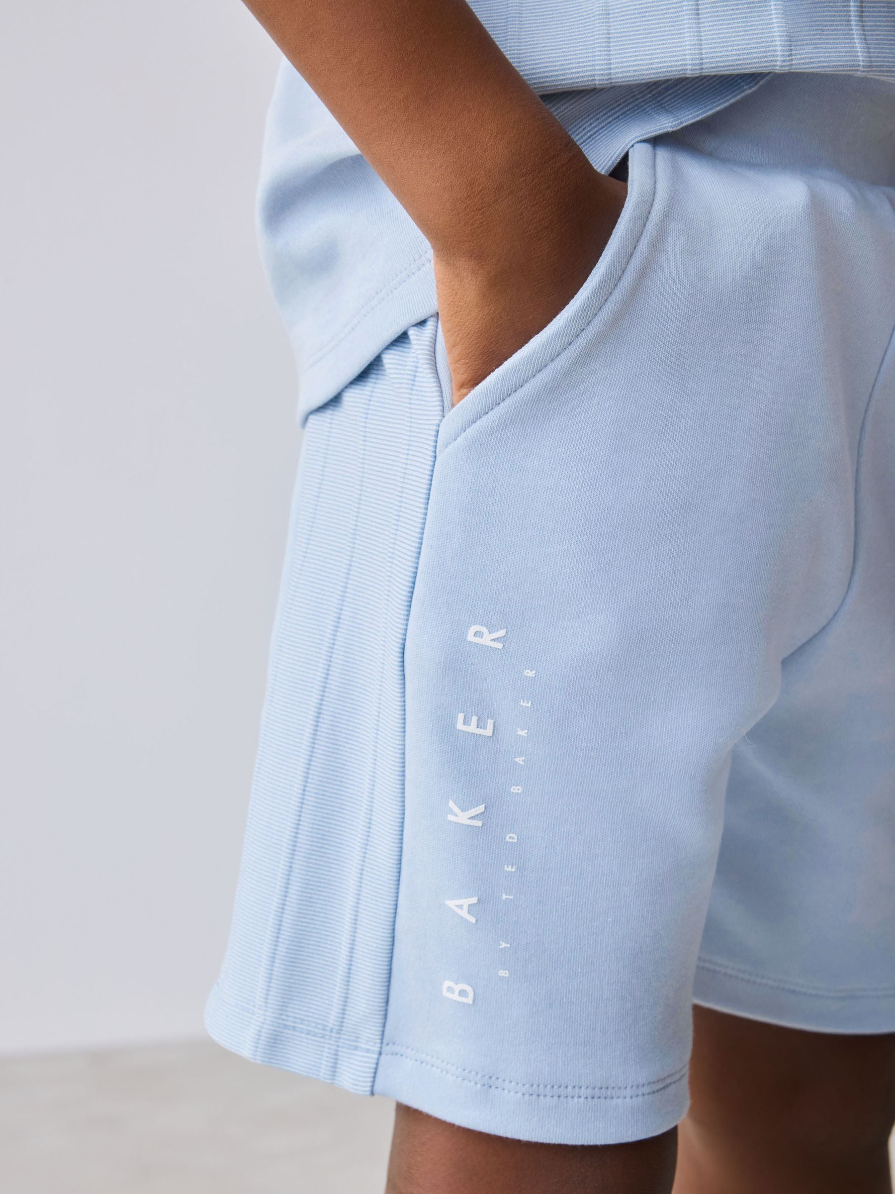 Baker by Ted Baker Textured Polo Shirt and Shorts Set image 6