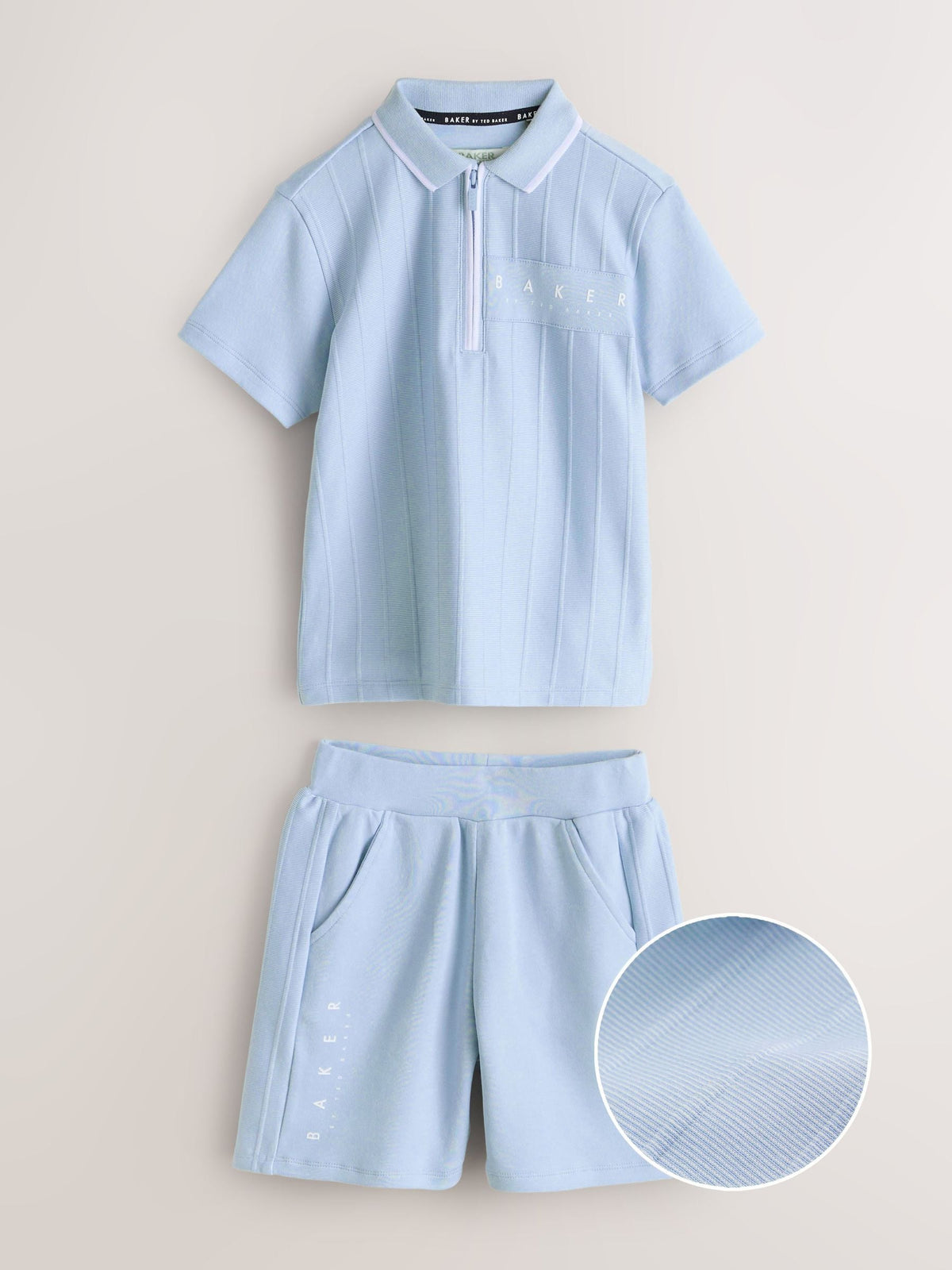 Baker by Ted Baker Textured Polo Shirt and Shorts Set - image 7