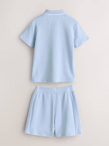 Baker by Ted Baker Textured Polo Shirt and Shorts Set image 8