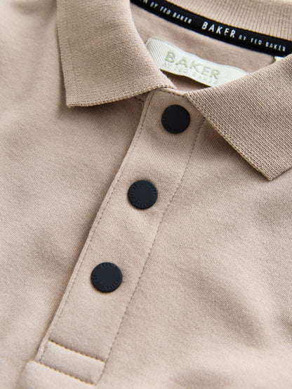 Baker by Ted Baker Stone Graphic Polo Shirt and Shorts Set image 9