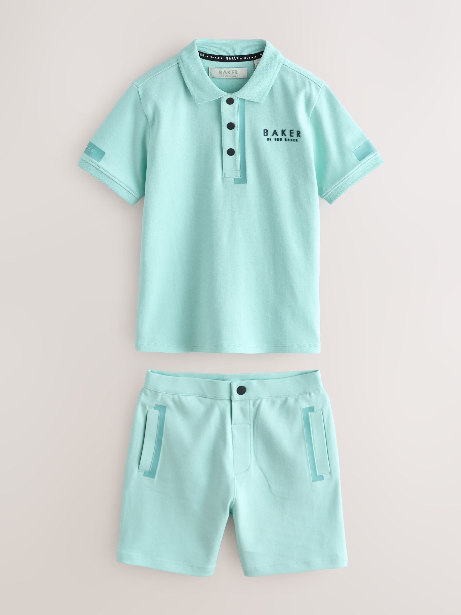 Baker by Ted Baker Short Sleeve Polo Shirt and Shorts Set image 6