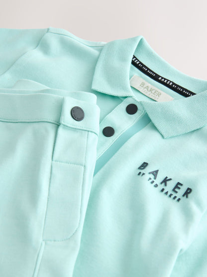 Baker by Ted Baker Short Sleeve Polo Shirt and Shorts Set image 9