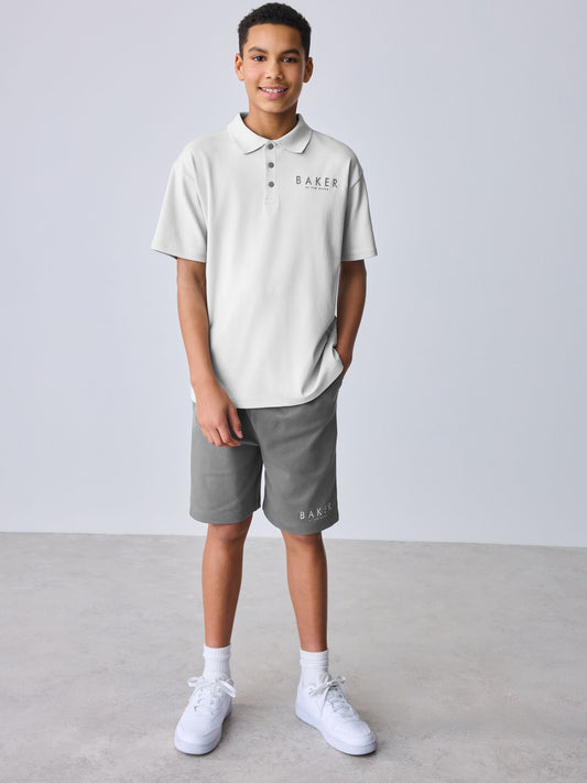Baker by Ted Baker Oversized Polo Shirt and Shorts Set image 1