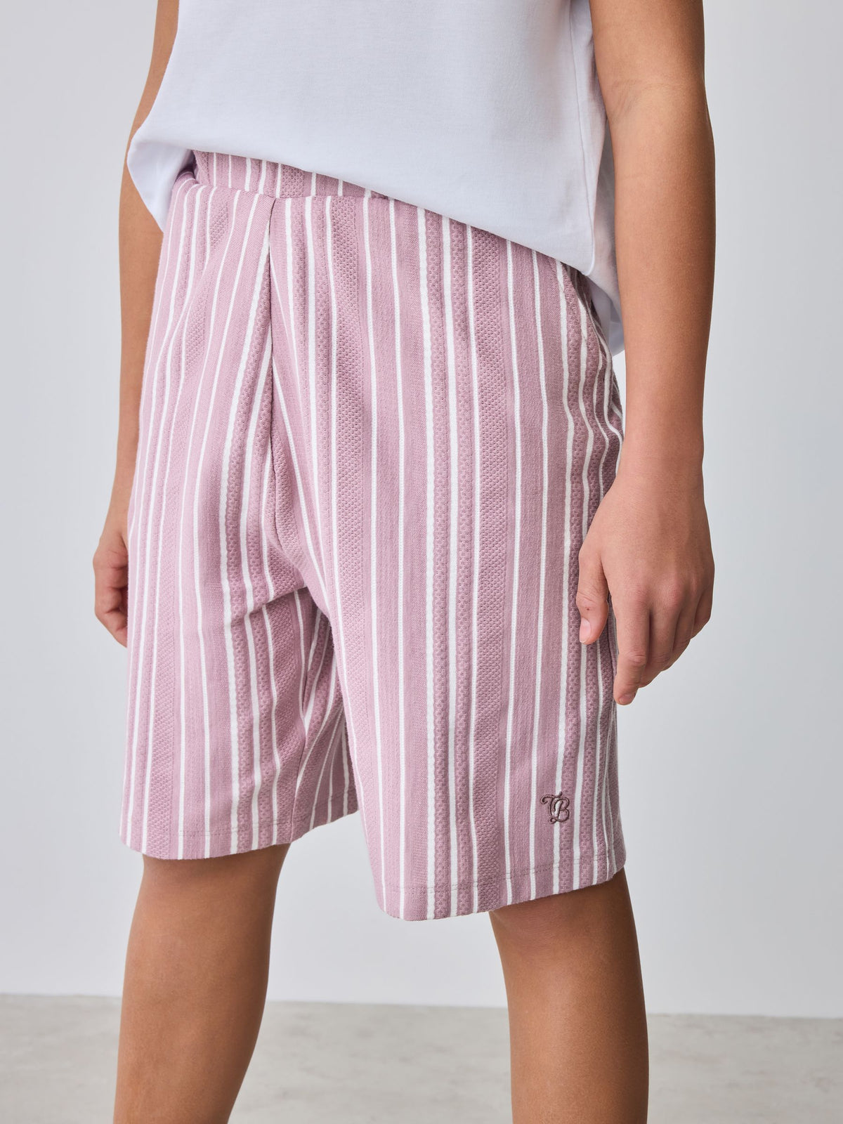 Dsiney Kidz - Baker by Ted Baker Textured Striped Shirt, T-Shirt and Shorts Set image 6