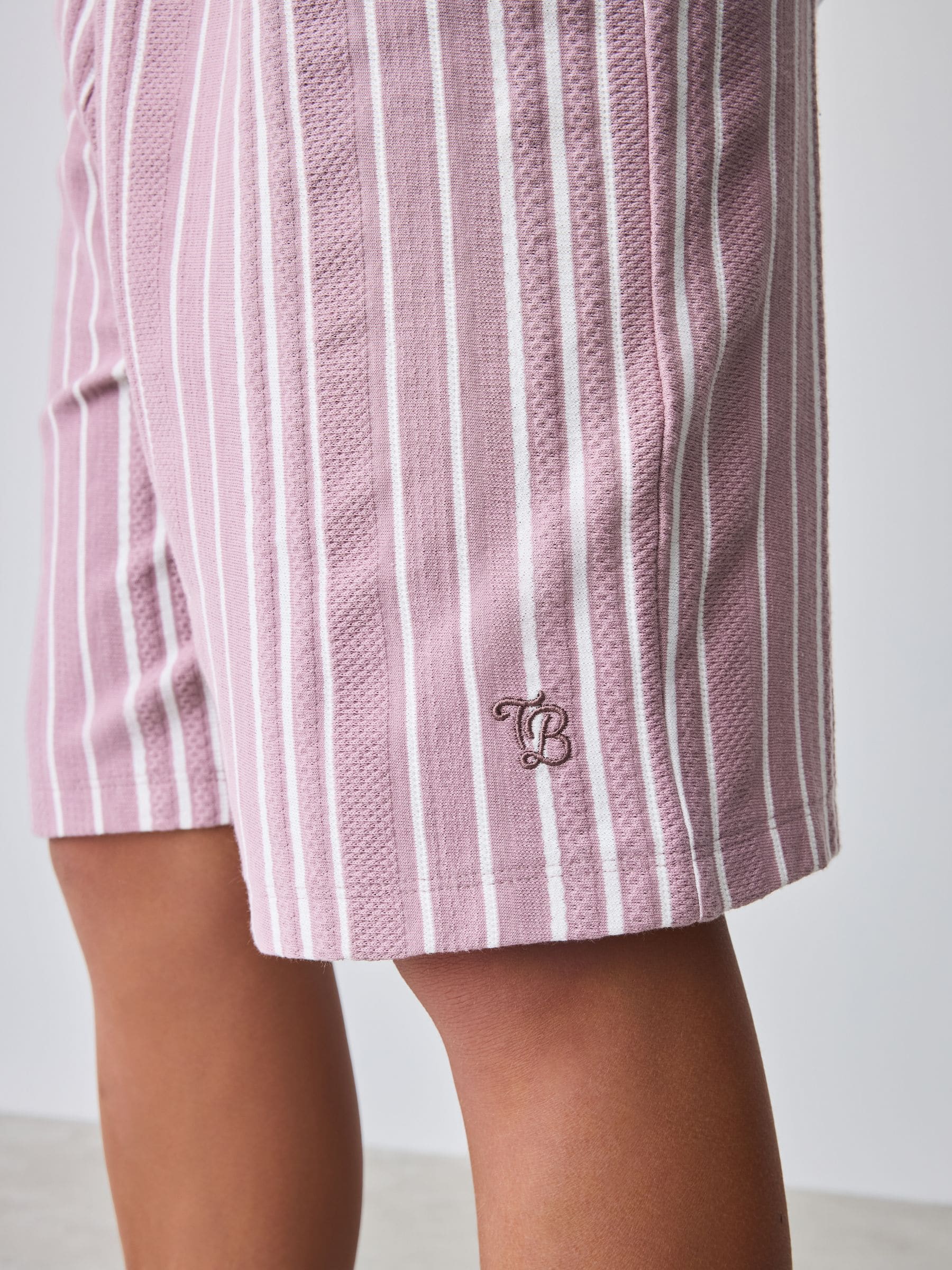 Baker by Ted Baker Textured Striped Shirt, T-Shirt and Shorts Set image 8