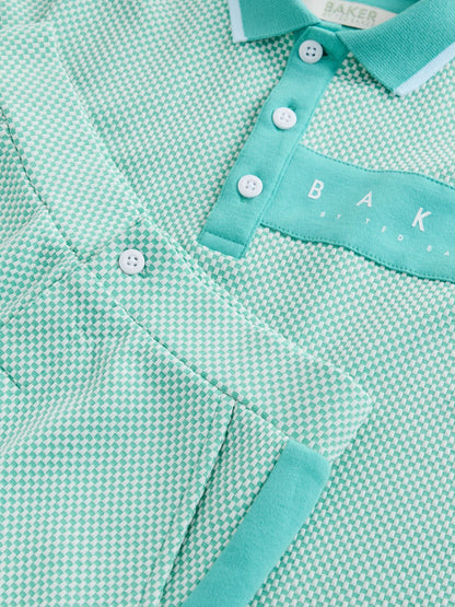 Baker by Ted Baker Textured Polo Shirt and Shorts Set - image 14