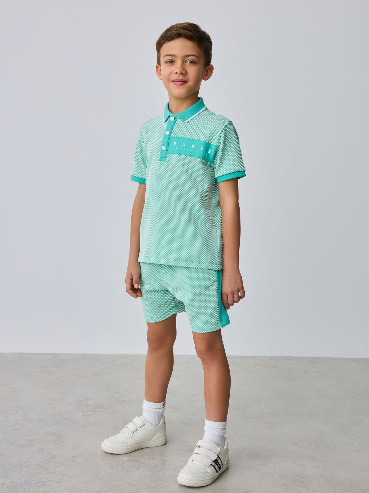 Baker by Ted Baker Textured Polo Shirt and Shorts Set - image 2