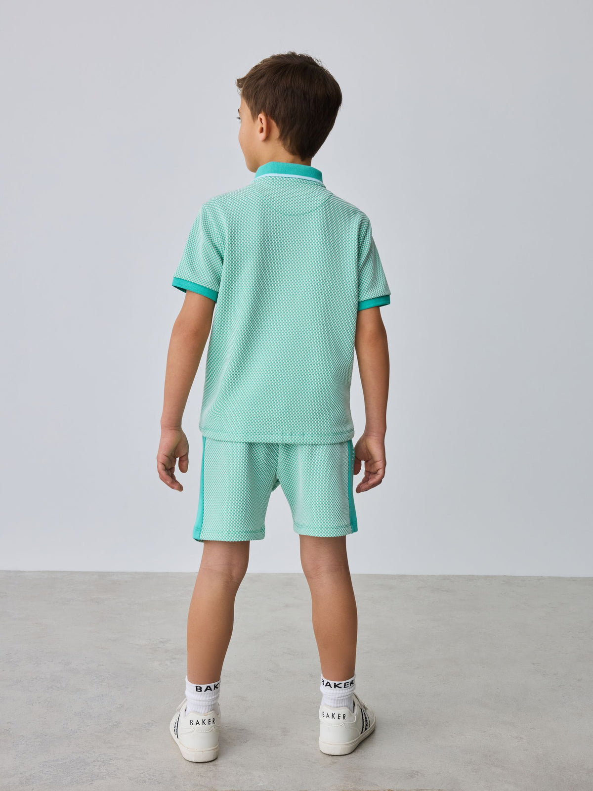 Baker by Ted Baker Textured Polo Shirt and Shorts Set - image 3
