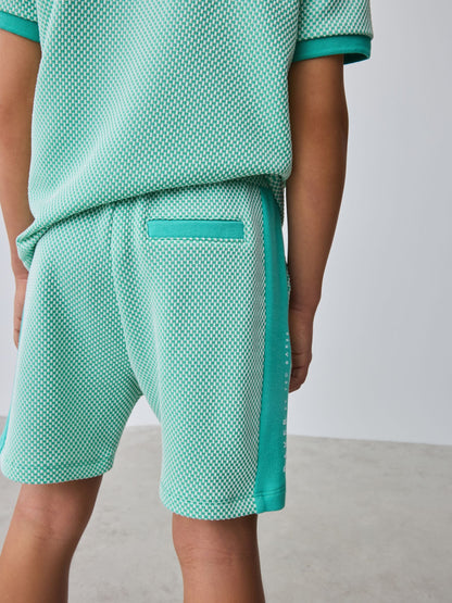 Baker by Ted Baker Textured Polo Shirt and Shorts Set - image 6