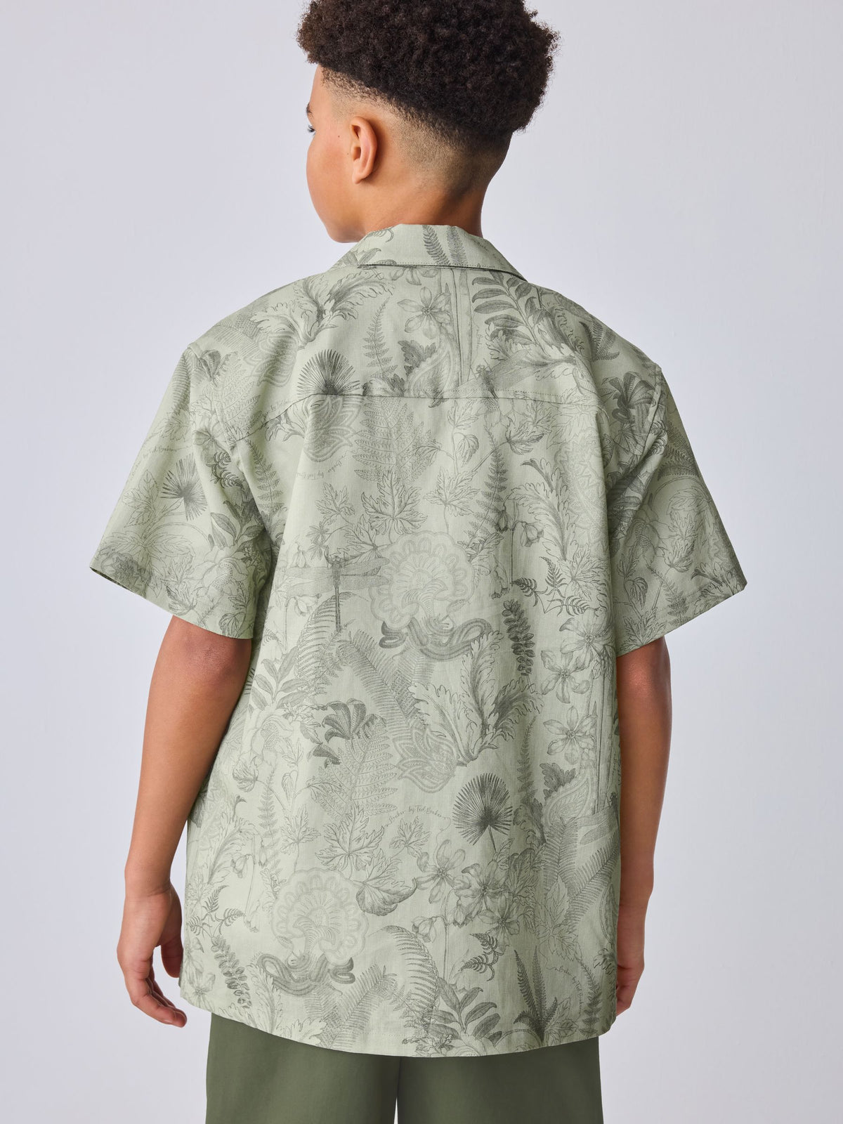 Baker by Ted Baker 3 Piece Green Shirt T-Shirt and Shorts Set image 5