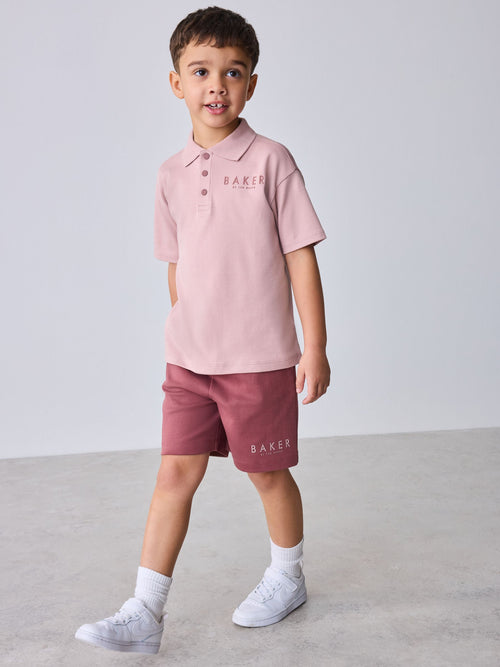 Dsiney Kidz - Baker by Ted Baker Oversized Polo Shirt and Shorts Set image 1