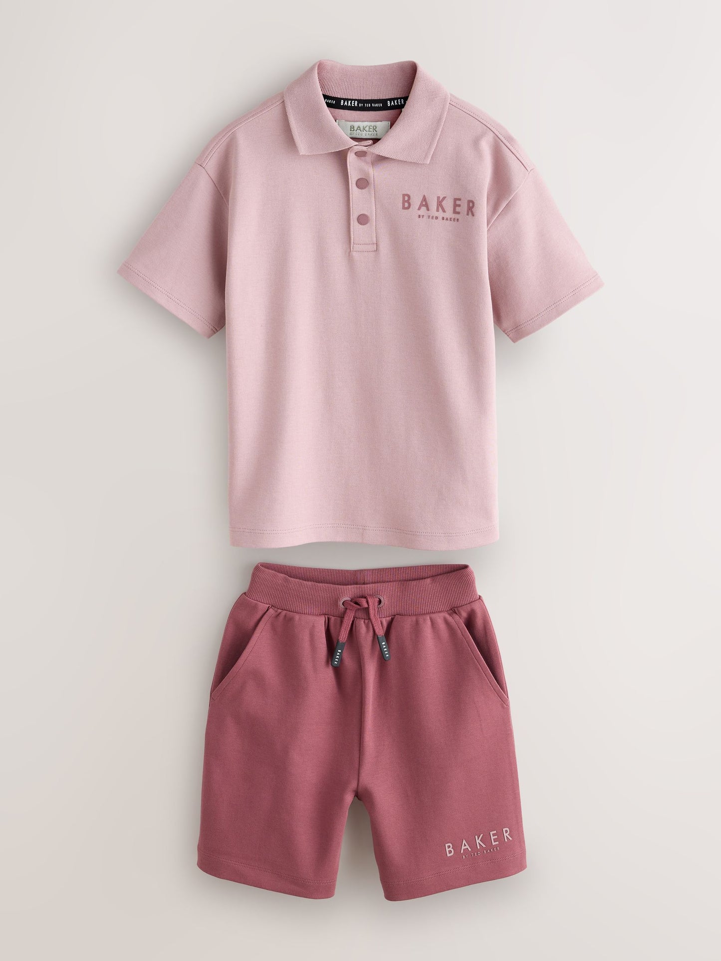 Baker by Ted Baker Oversized Polo Shirt and Shorts Set image 7