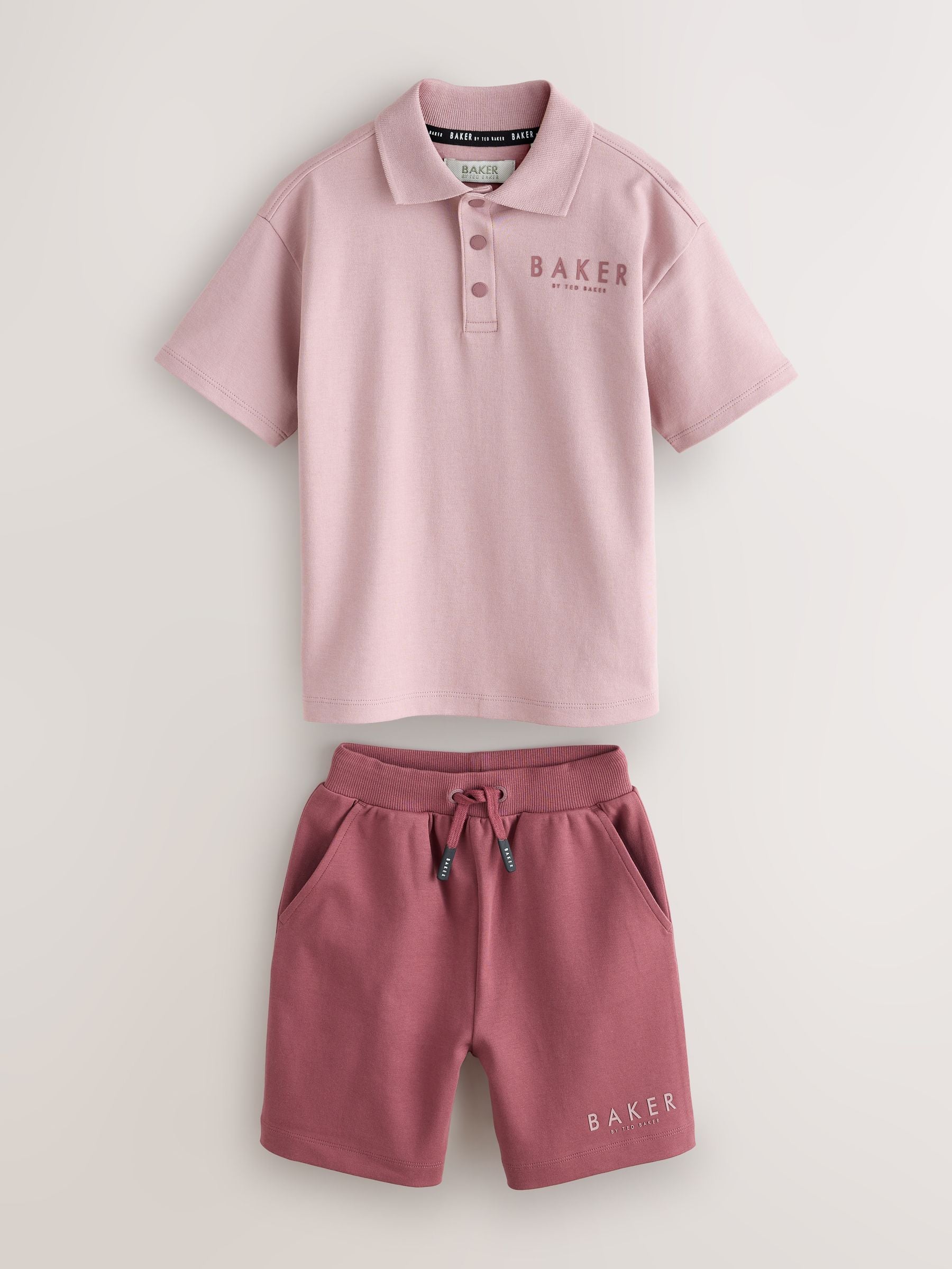 Baker by Ted Baker Oversized Polo Shirt and Shorts Set image 7