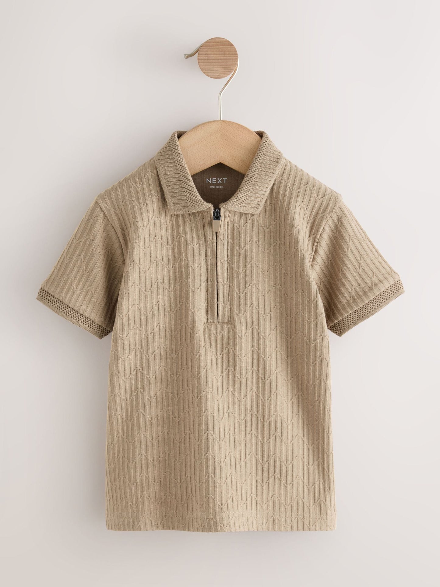 Dsiney Kidz - Stone Textured Short Sleeve Polo Shirt (3mths-7yrs) image 1