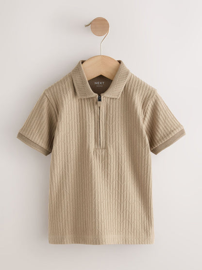 Dsiney Kidz - Stone Textured Short Sleeve Polo Shirt (3mths-7yrs) image 1