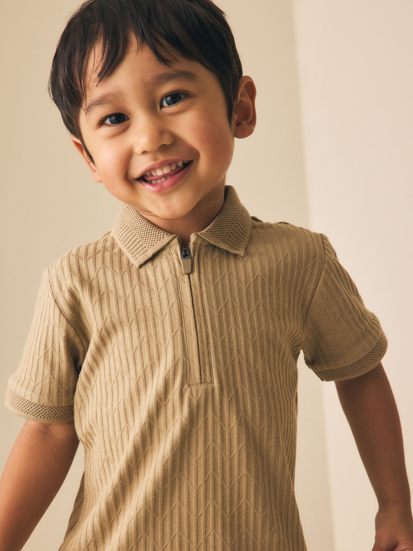 Dsiney Kidz - Stone Textured Short Sleeve Polo Shirt (3mths-7yrs) image 2