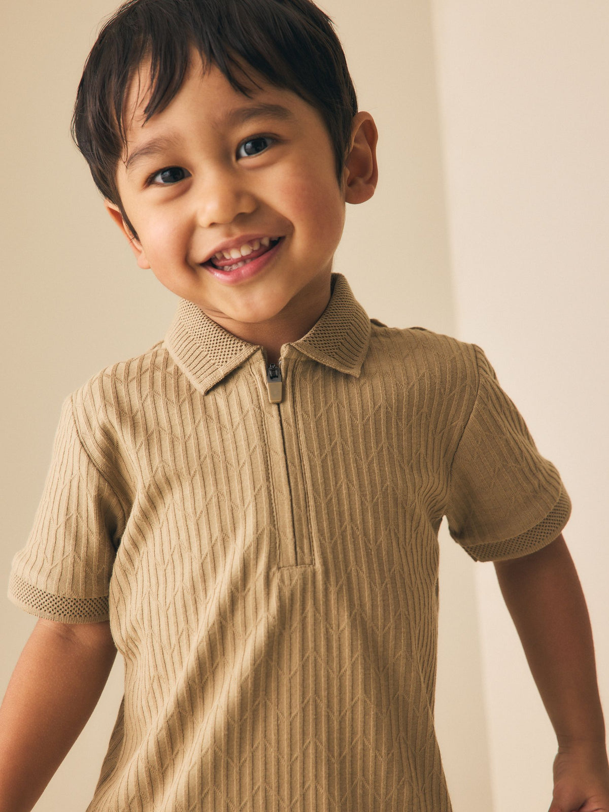 Dsiney Kidz - Stone Textured Short Sleeve Polo Shirt (3mths-7yrs) image 2