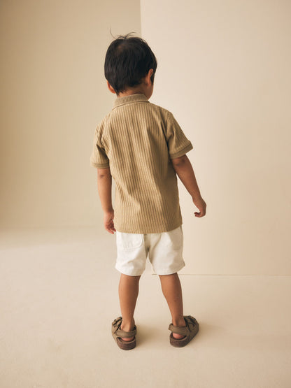 Dsiney Kidz - Stone Textured Short Sleeve Polo Shirt (3mths-7yrs) image 3