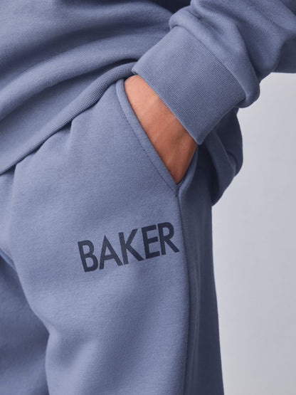 Baker by Ted Baker Blue Oversized Graphic Hoodie and Joggers Set image 7