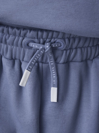 Baker by Ted Baker Blue Oversized Graphic Hoodie and Joggers Set image 9