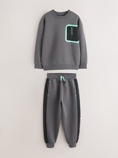 Baker by Ted Baker Oversized Pocket Sweatshirt and Joggers Set image 8