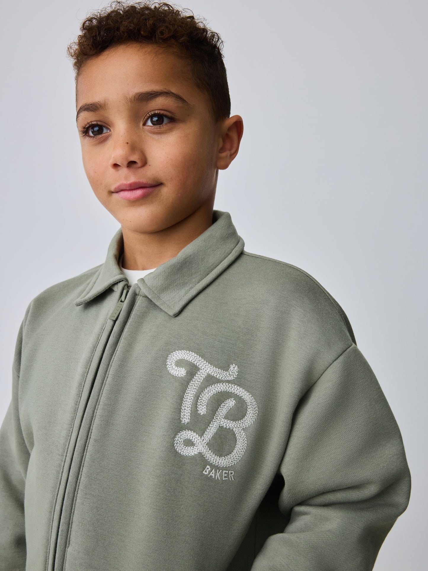 Baker by Ted Baker Green Varsity Jacket, T-Shirt and Shorts Set image 5