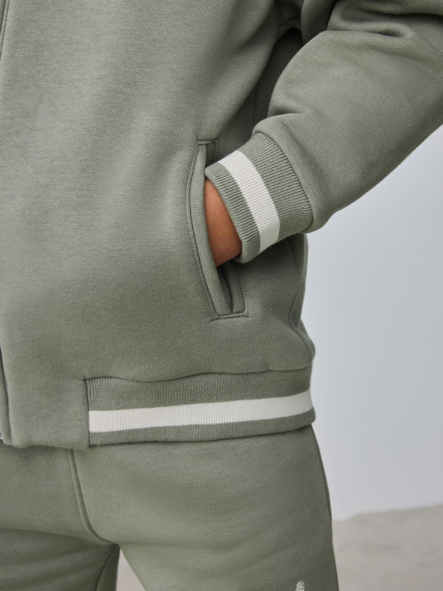Baker by Ted Baker Green Varsity Jacket, T-Shirt and Shorts Set image 6