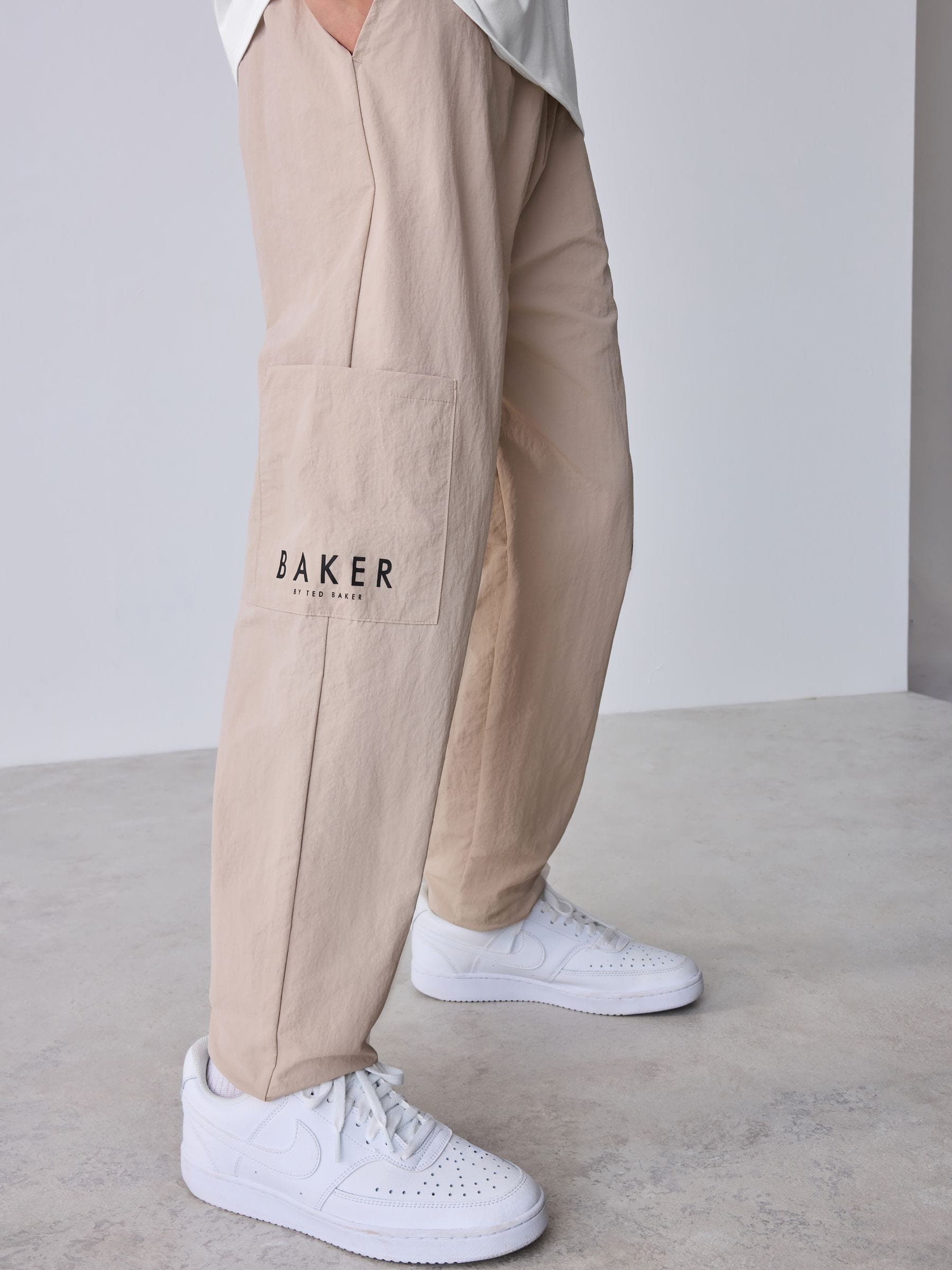 Baker by Ted Baker 3 Piece Black Gilet T-Shirt and Cargo Trousers Set image 8