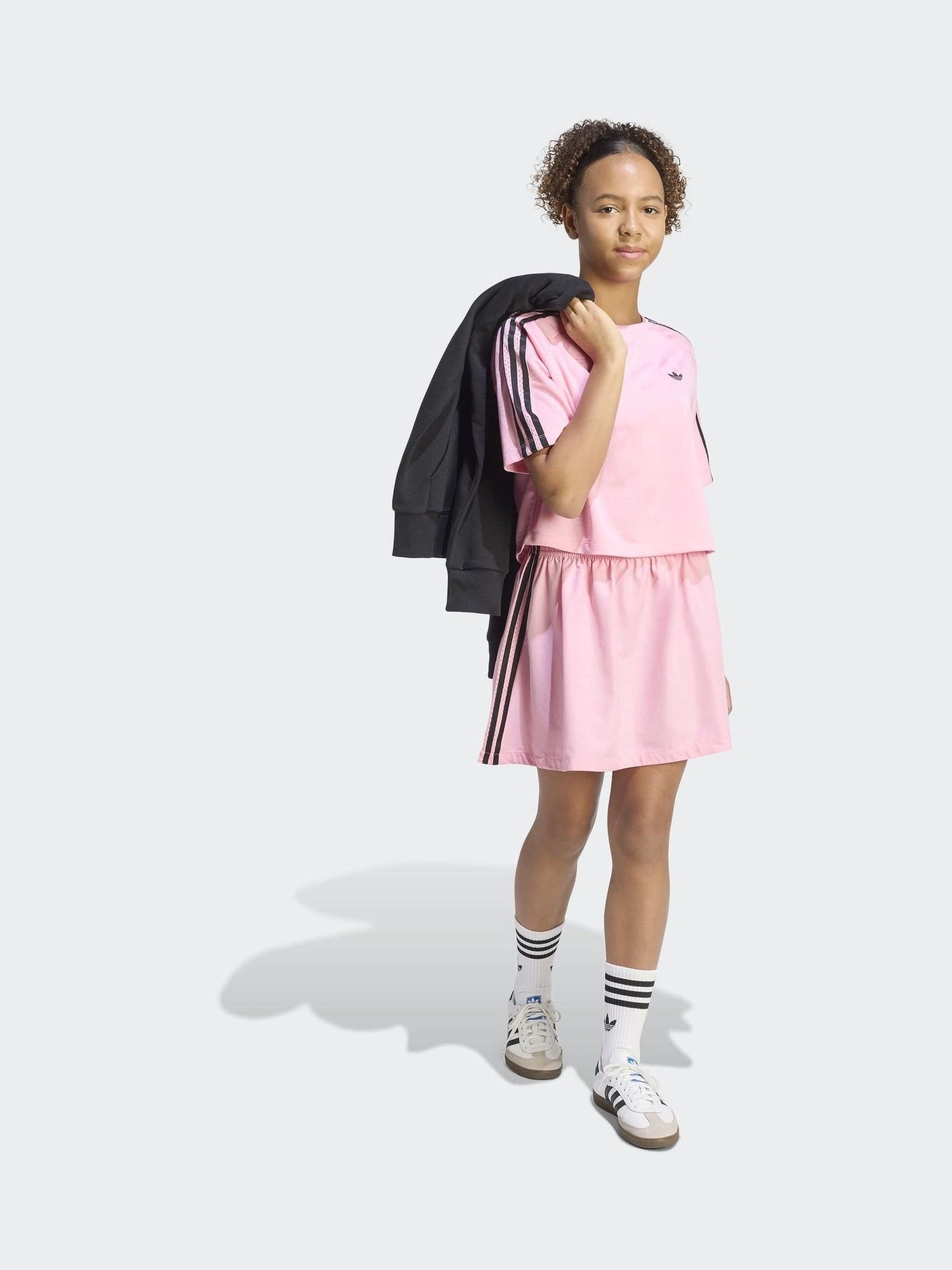 Dsiney Kidz - adidas Originals Pink Loose Boxy Jaquard T-Shirt image 3