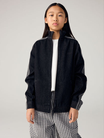 Dsiney Kidz - adidas Originals Black Firebird Denim Jacket image 1