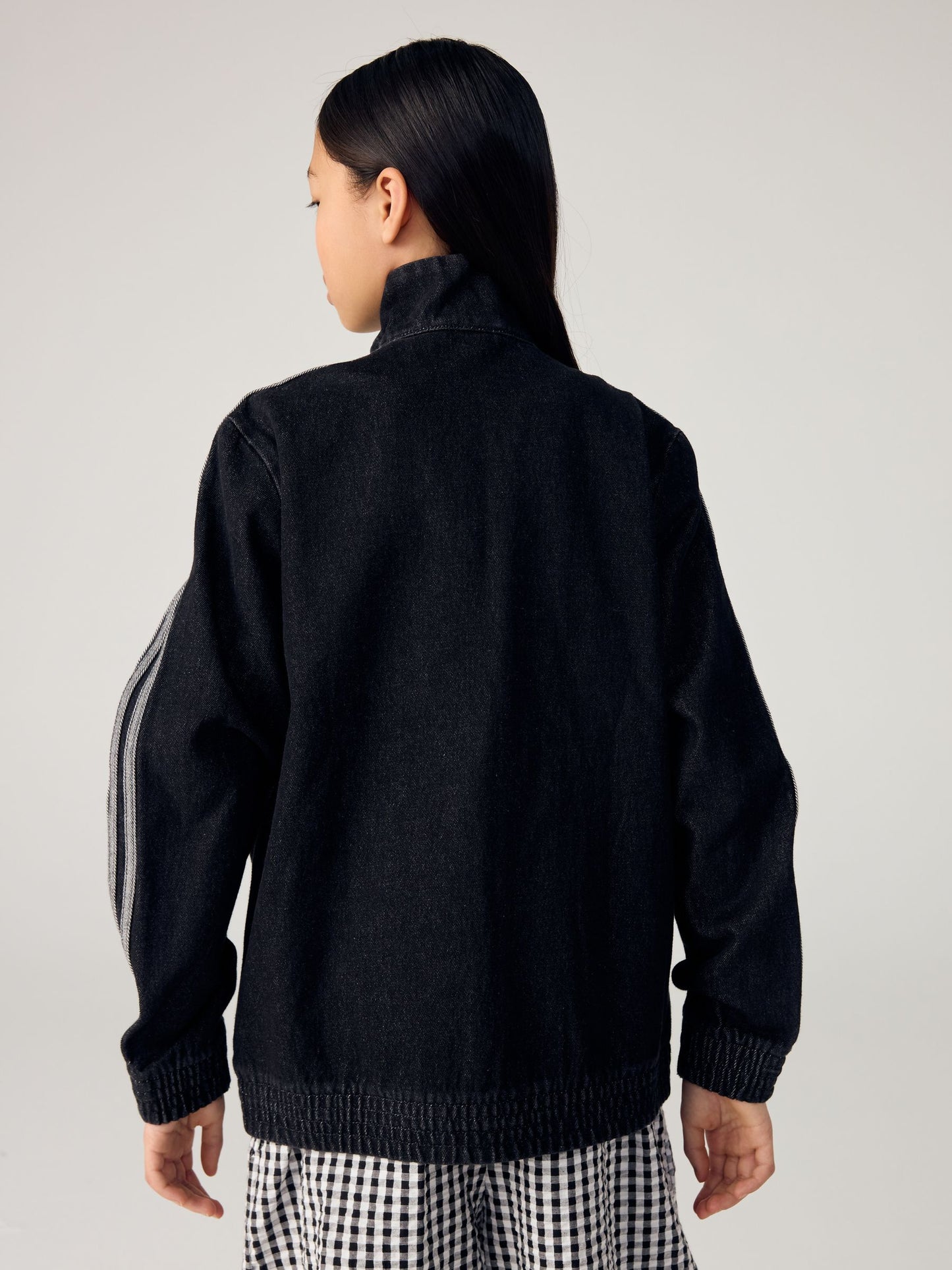 Dsiney Kidz - adidas Originals Black Firebird Denim Jacket image 2