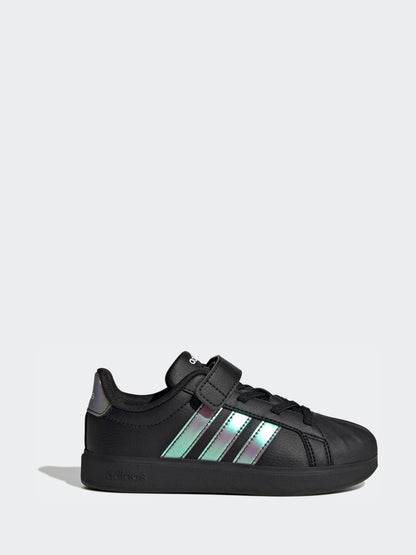adidas Black Streettalk Elastic Lace Trainers image 1