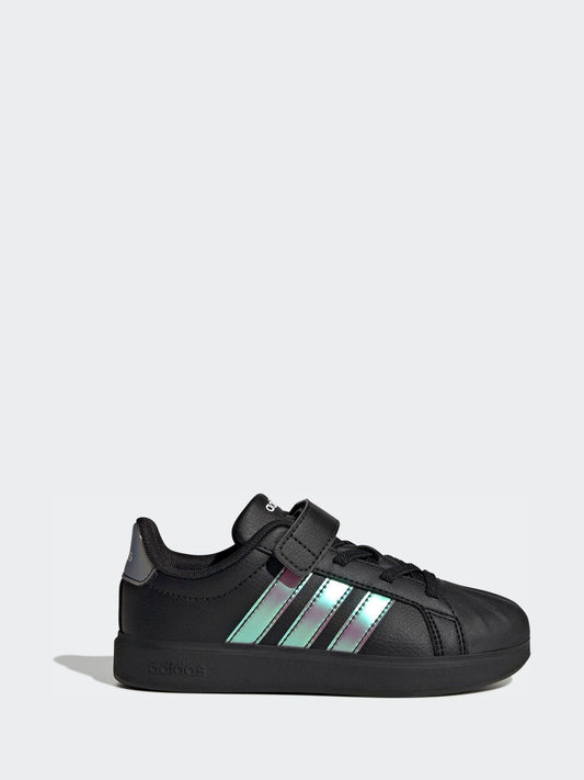 adidas Black Streettalk Elastic Lace Trainers image 1