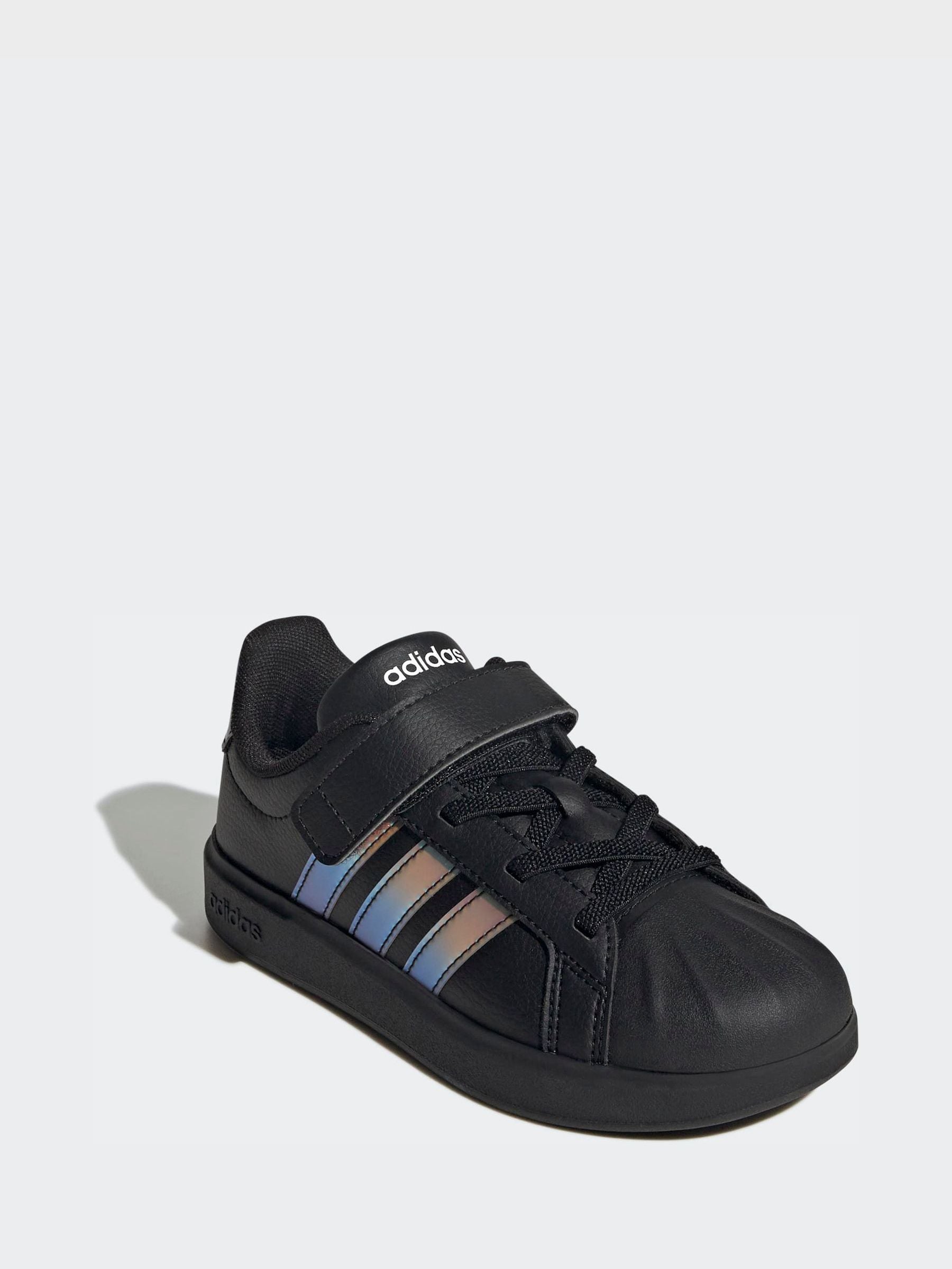 adidas Black Streettalk Elastic Lace Trainers image 3
