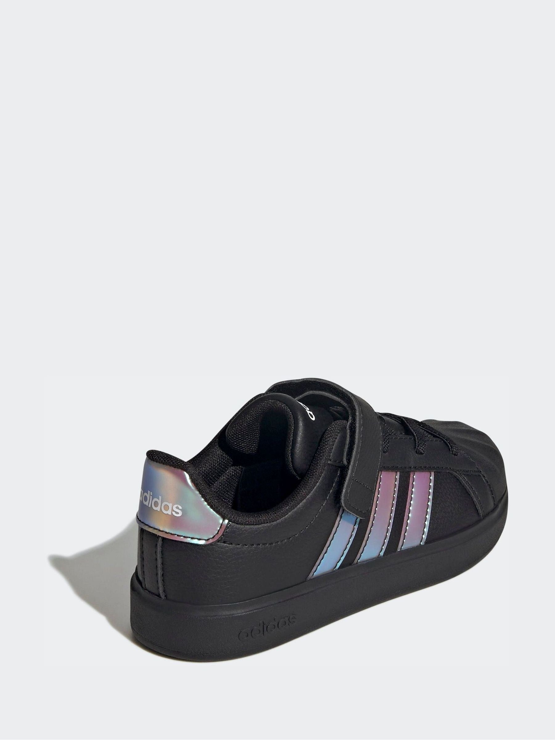 adidas Black Streettalk Elastic Lace Trainers image 4