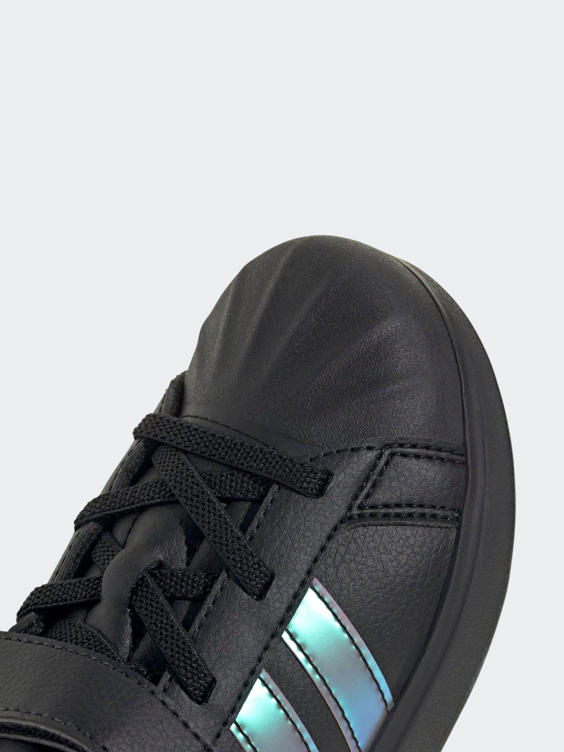 adidas Black Streettalk Elastic Lace Trainers image 8