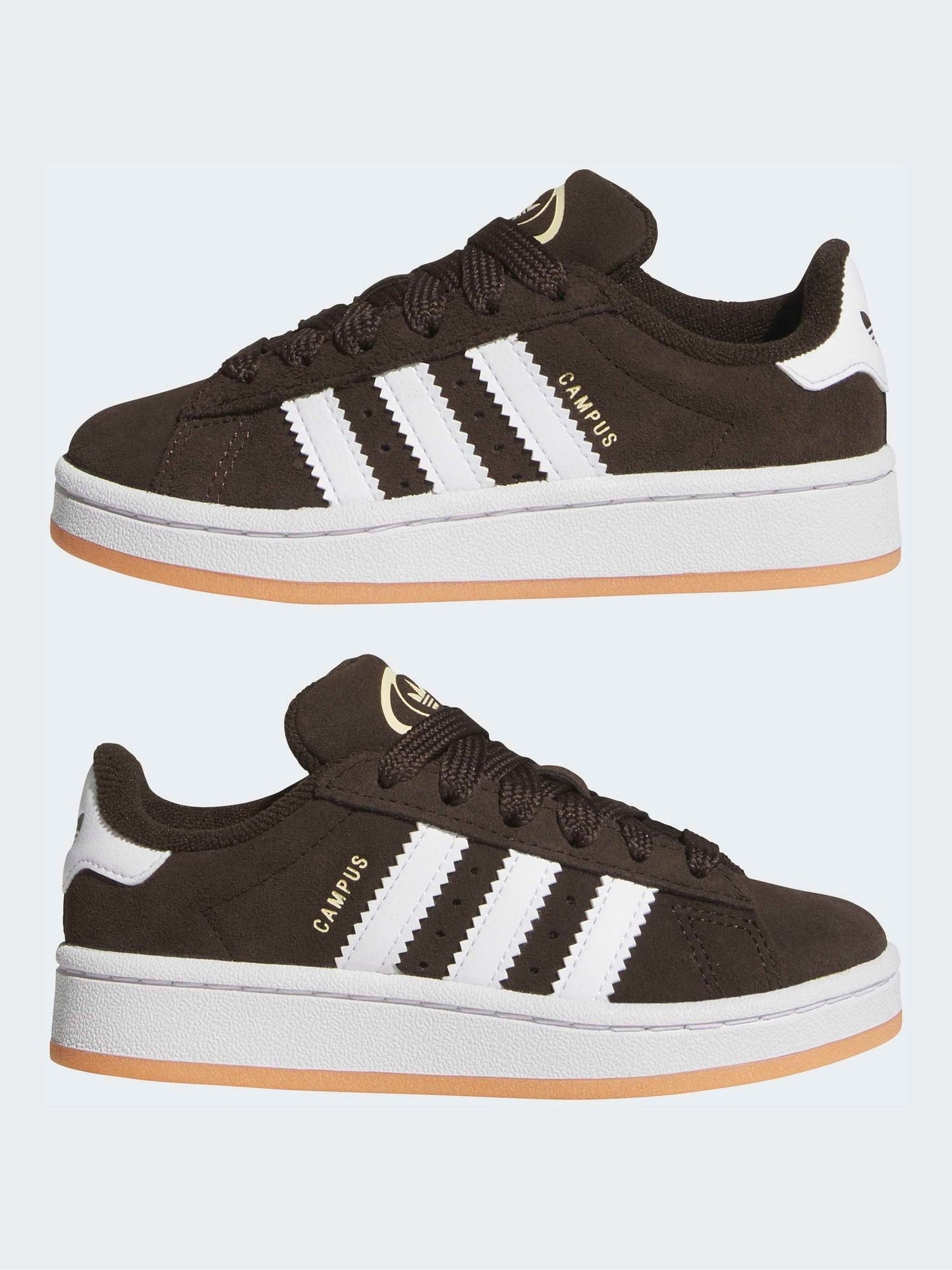 adidas Originals Brown Campus 00s Elastic Lace Kids Trainers image 5