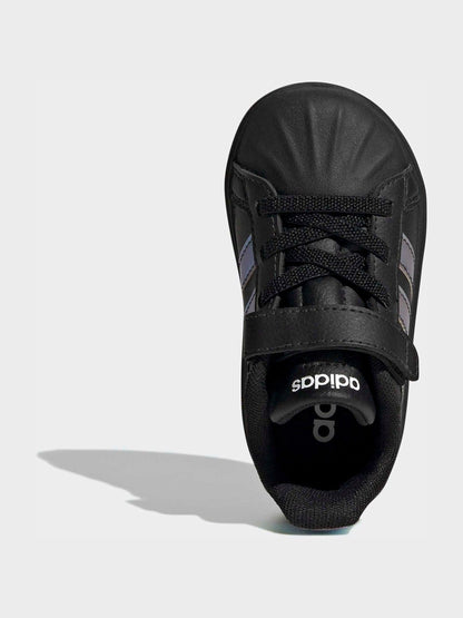 adidas Black Street Talk Infant Trainers image 5
