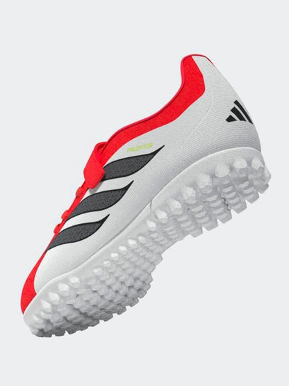 adidas Red Predator Club Hook-And-Loop Turf Football Kids Trainers image 5