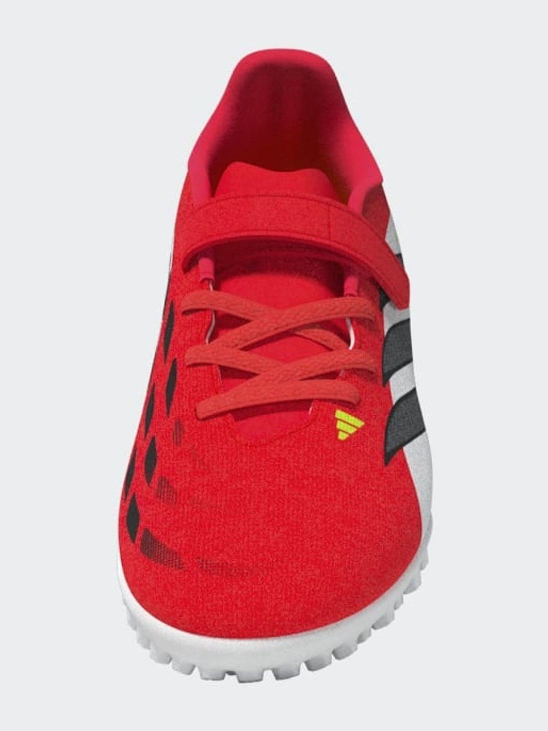 adidas Red Predator Club Hook-And-Loop Turf Football Kids Trainers image 9