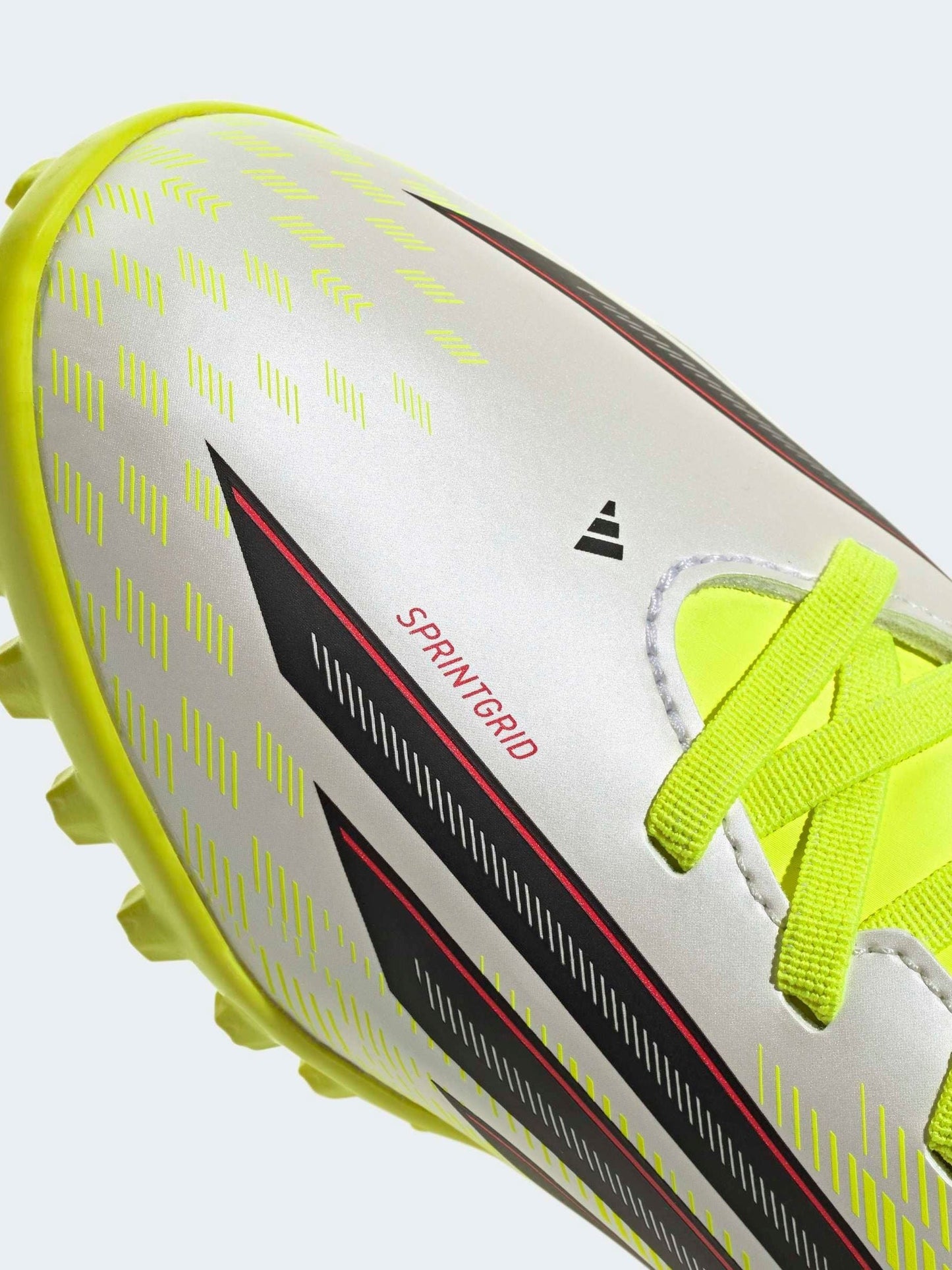 adidas Yellow F50 Club Hook & Loop Turf Football Kids Trainers image 4
