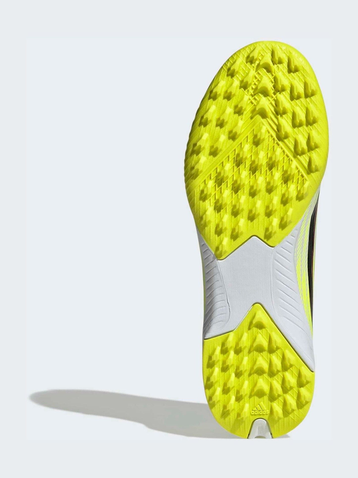 adidas Yellow F50 League Laceless Turf Football Kids Trainers image 8