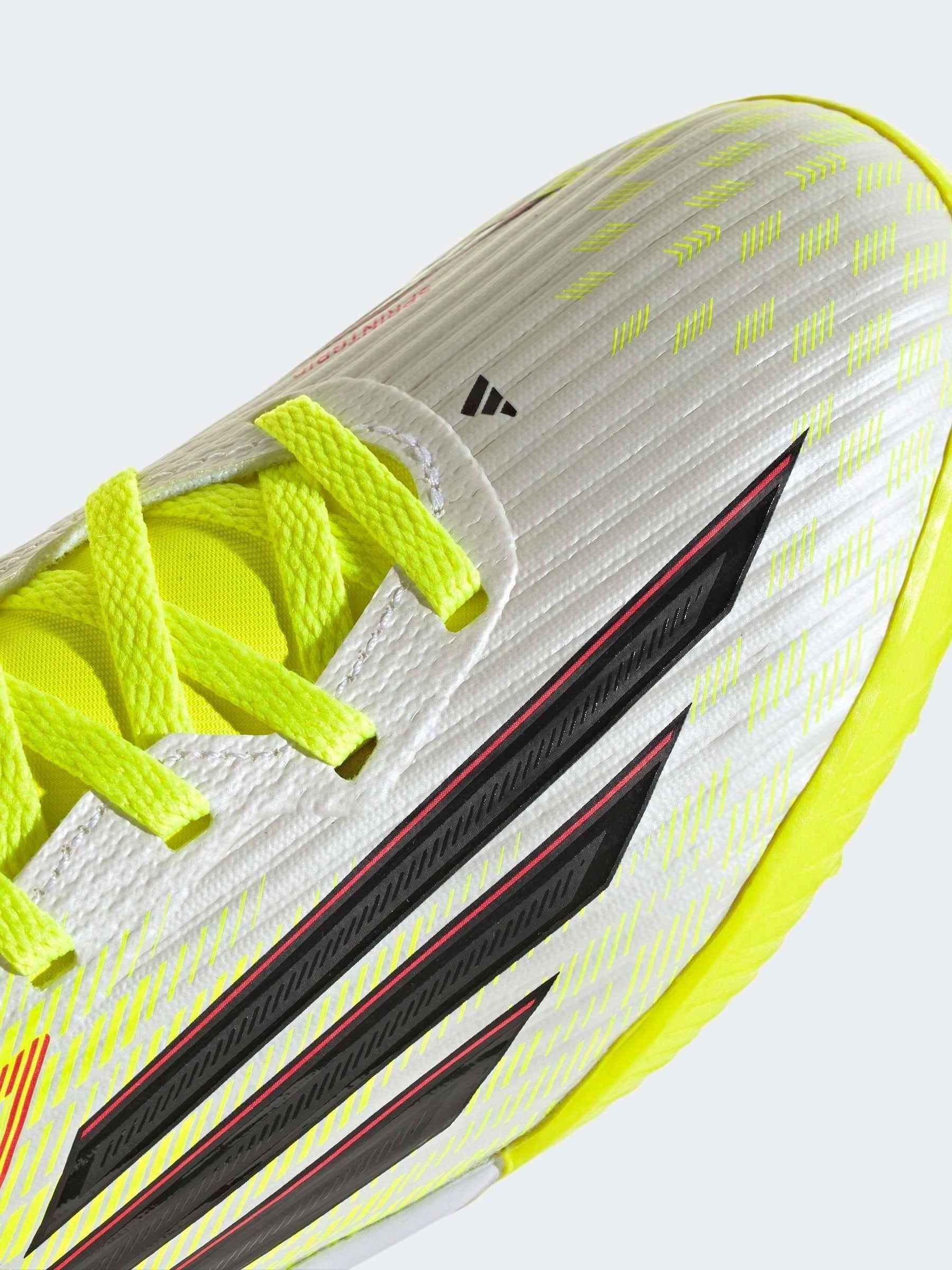 adidas Yellow Kids F50 League Turf Football Trainers image 4