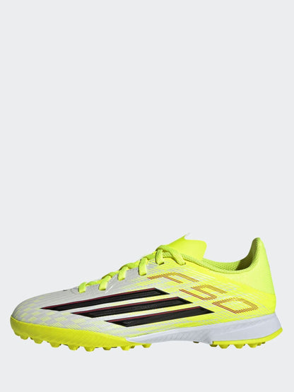 adidas Yellow Kids F50 League Turf Football Trainers image 6