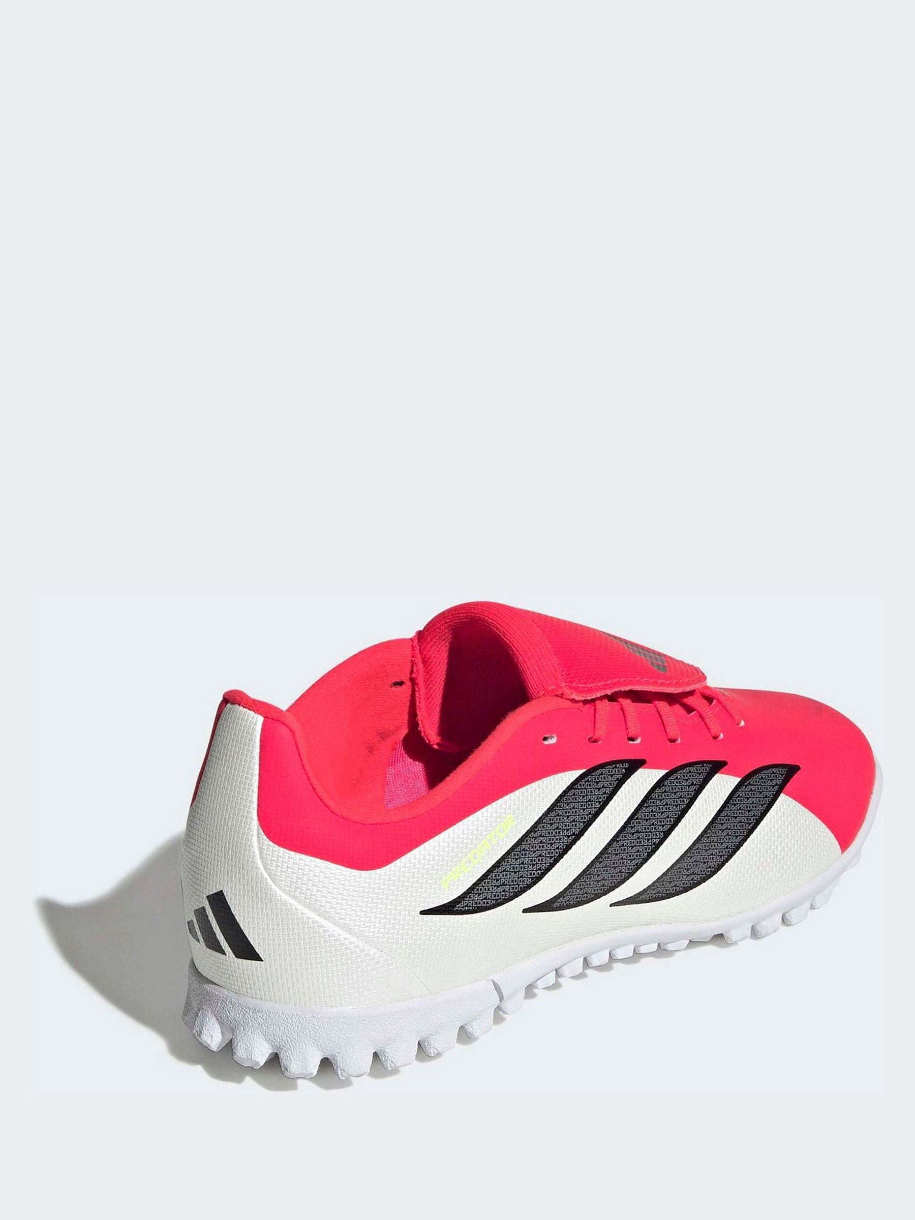 adidas Red Predator Club Fold-Over Tongue Turf Football Kids Trainers image 4