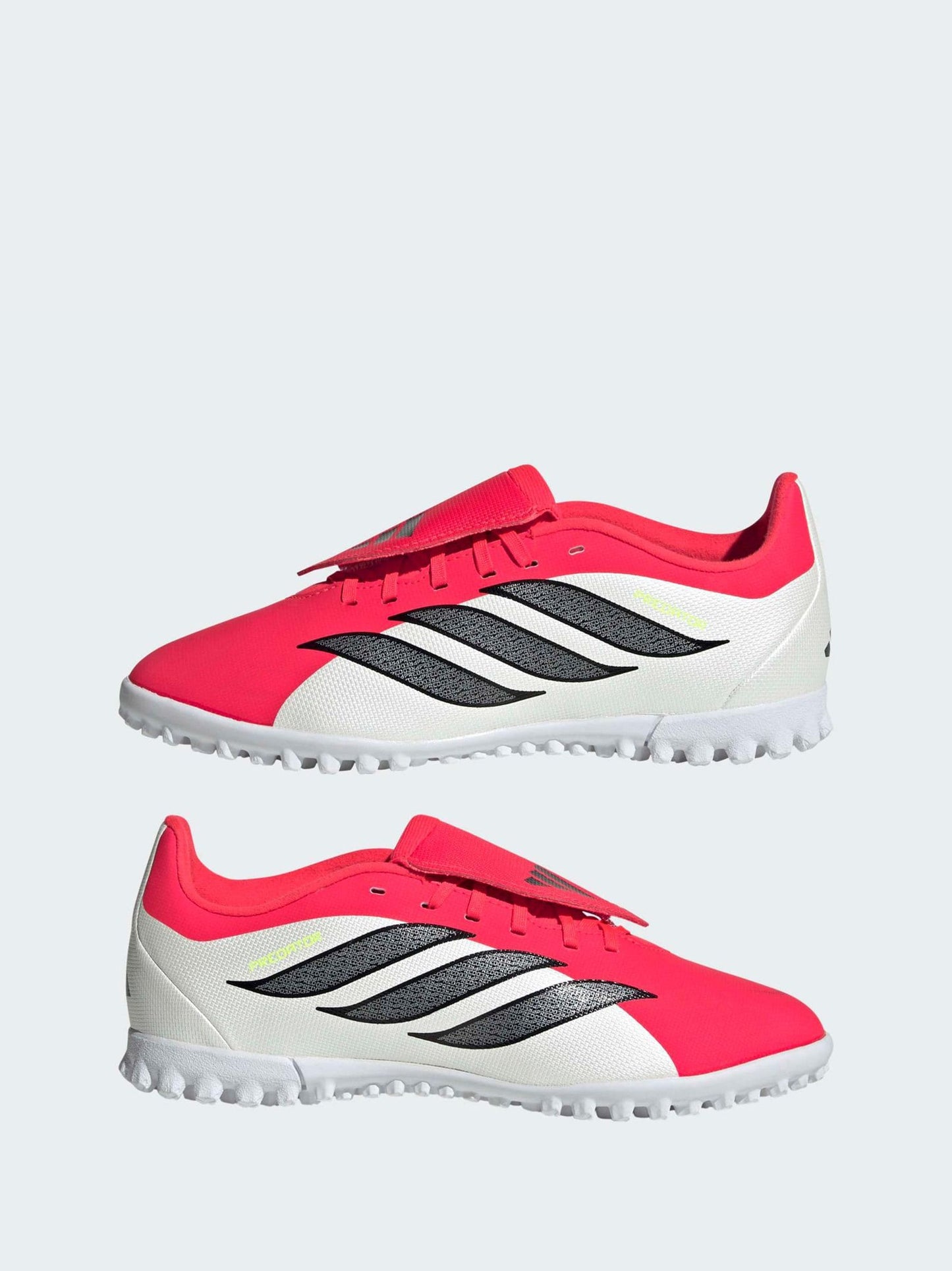 adidas Red Predator Club Fold-Over Tongue Turf Football Kids Trainers image 5