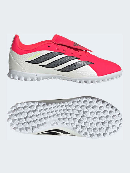 adidas Red Predator Club Fold-Over Tongue Turf Football Kids Trainers image 6