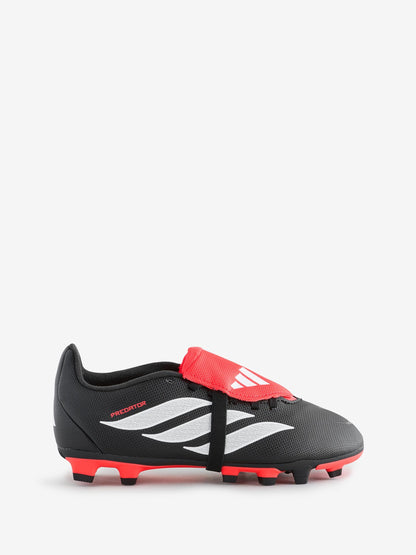 adidas Black Predator Club Fold-Over Tongue Firm Ground/Multi Ground Football Boots Kids image 1